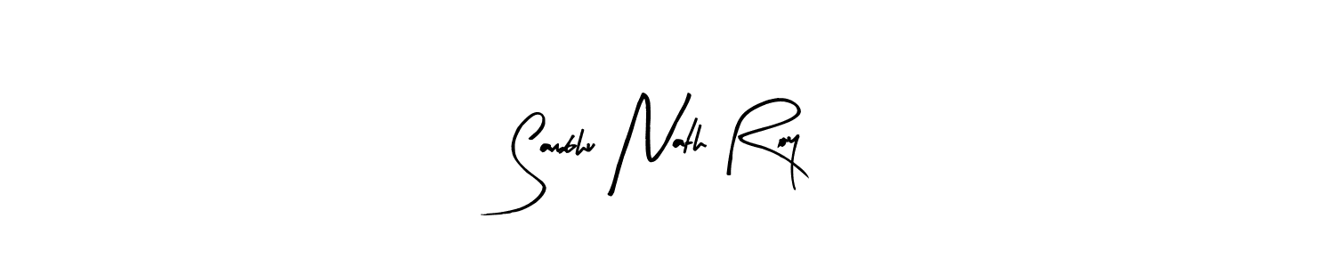 Design your own signature with our free online signature maker. With this signature software, you can create a handwritten (Arty Signature) signature for name Sambhu Nath Roy. Sambhu Nath Roy signature style 8 images and pictures png
