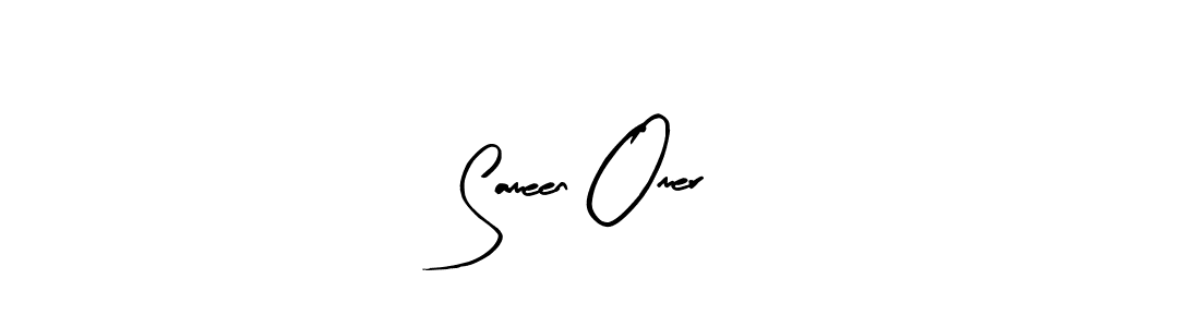 Use a signature maker to create a handwritten signature online. With this signature software, you can design (Arty Signature) your own signature for name Sameen Omer. Sameen Omer signature style 8 images and pictures png