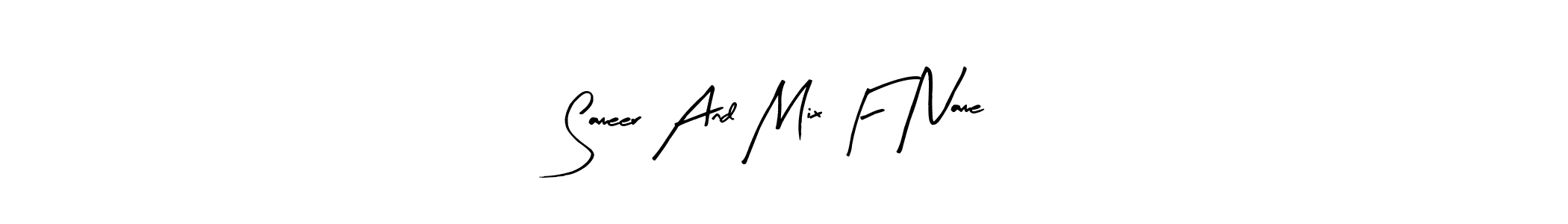 It looks lik you need a new signature style for name Sameer And Mix F Name. Design unique handwritten (Arty Signature) signature with our free signature maker in just a few clicks. Sameer And Mix F Name signature style 8 images and pictures png