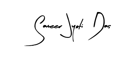 Practice writing Sameer Jyoti Das with the flow of Arty Signature lettering. A fantastic source of inspiration for developing your personal signature style. Sameer Jyoti Das signature style 8 images and pictures png