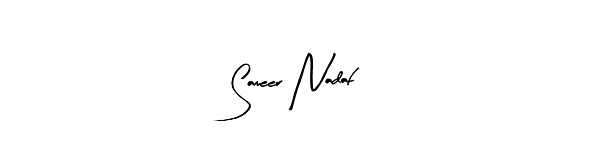 See photos of Sameer Nadaf official signature by Spectra . Check more albums & portfolios. Read reviews & check more about Arty Signature font. Sameer Nadaf signature style 8 images and pictures png