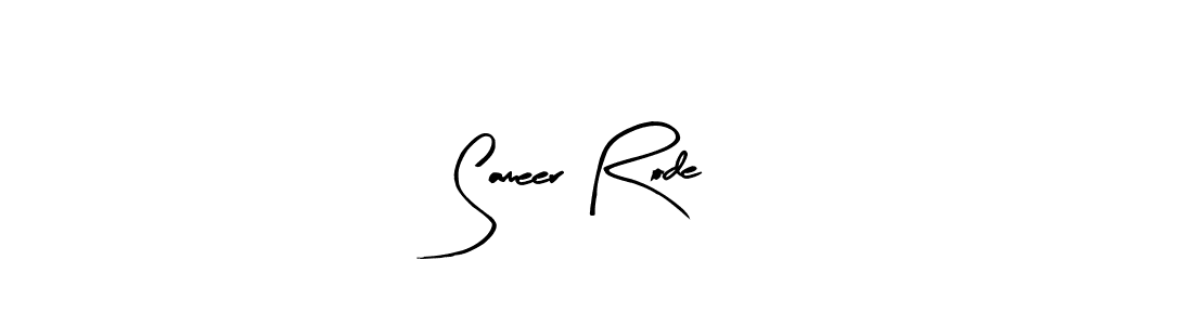 Design your own signature with our free online signature maker. With this signature software, you can create a handwritten (Arty Signature) signature for name Sameer Rode. Sameer Rode signature style 8 images and pictures png