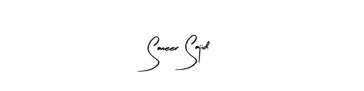 Here are the top 10 professional signature styles for the name Sameer Sajid. These are the best autograph styles you can use for your name. Sameer Sajid signature style 8 images and pictures png