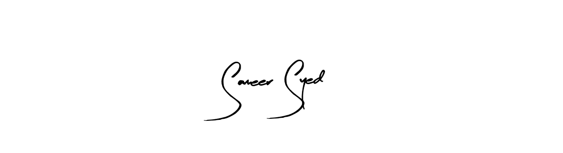 Create a beautiful signature design for name Sameer Syed. With this signature (Arty Signature) fonts, you can make a handwritten signature for free. Sameer Syed signature style 8 images and pictures png