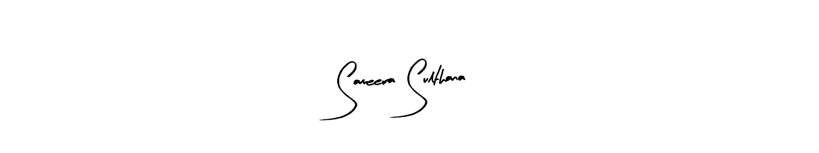 Design your own signature with our free online signature maker. With this signature software, you can create a handwritten (Arty Signature) signature for name Sameera Sulthana. Sameera Sulthana signature style 8 images and pictures png