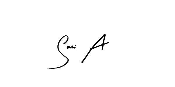 Use a signature maker to create a handwritten signature online. With this signature software, you can design (Arty Signature) your own signature for name Sami A. Sami A signature style 8 images and pictures png