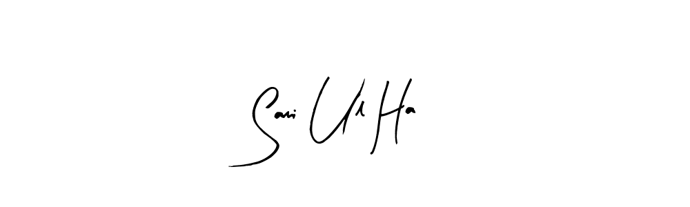 if you are searching for the best signature style for your name Sami Ul Ha. so please give up your signature search. here we have designed multiple signature styles  using Arty Signature. Sami Ul Ha signature style 8 images and pictures png