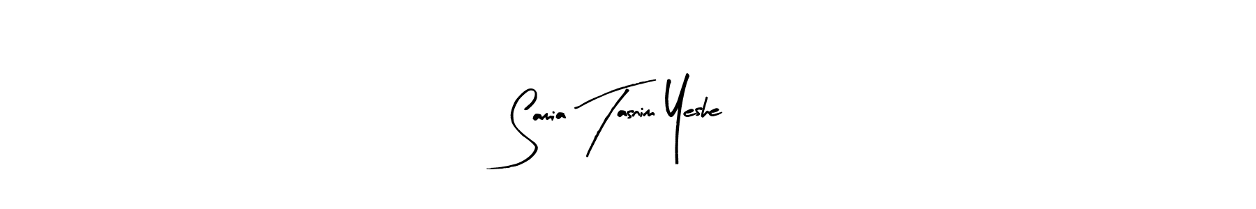 You should practise on your own different ways (Arty Signature) to write your name (Samia Tasnim Yeshe) in signature. don't let someone else do it for you. Samia Tasnim Yeshe signature style 8 images and pictures png