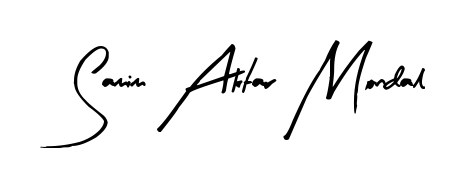 The Arty Signature typeface gives name Samim Aktar Mondal a refined look. Suitable for certificates, diplomas, and official verification. Samim Aktar Mondal signature style 8 images and pictures png