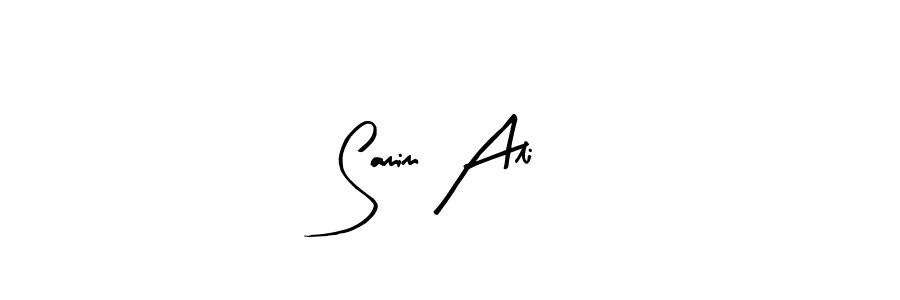 How to make Samim Ali name signature. Use Arty Signature style for creating short signs online. This is the latest handwritten sign. Samim Ali signature style 8 images and pictures png