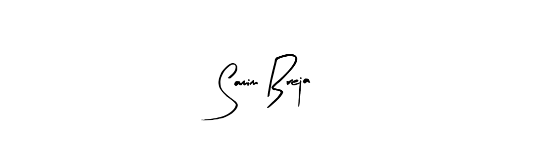 You should practise on your own different ways (Arty Signature) to write your name (Samim Breja) in signature. don't let someone else do it for you. Samim Breja signature style 8 images and pictures png
