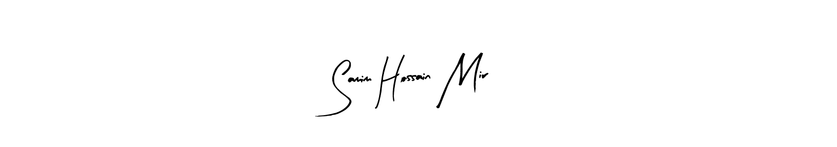 The best way (Arty Signature) to make a short signature is to pick only two or three words in your name. The name Samim Hossain Mir include a total of six letters. For converting this name. Samim Hossain Mir signature style 8 images and pictures png