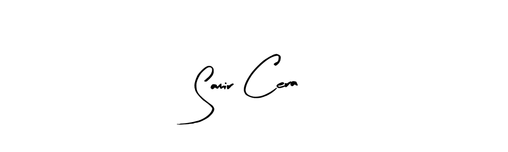 Similarly Arty Signature is the best handwritten signature design. Signature creator online .You can use it as an online autograph creator for name Samir Cera. Samir Cera signature style 8 images and pictures png