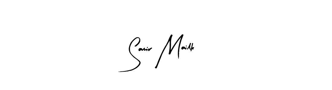 Arty Signature is a professional signature style that is perfect for those who want to add a touch of class to their signature. It is also a great choice for those who want to make their signature more unique. Get Samir Mailk name to fancy signature for free. Samir Mailk signature style 8 images and pictures png