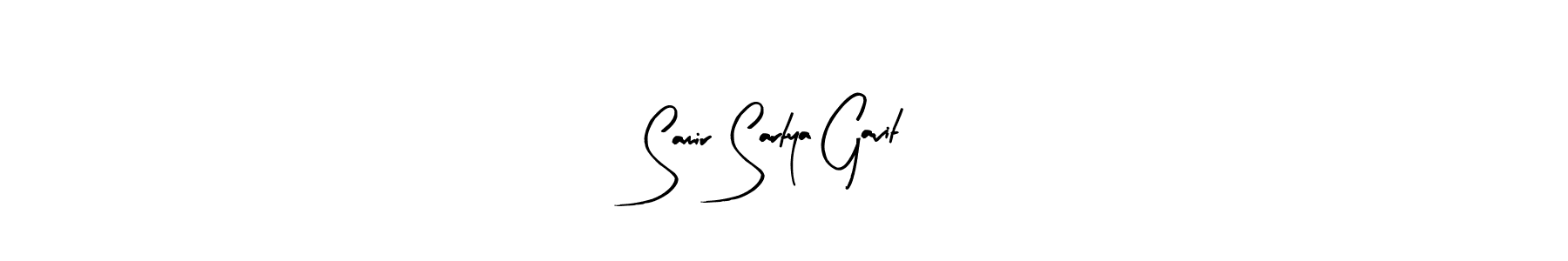 Make a beautiful signature design for name Samir Sartya Gavit. With this signature (Arty Signature) style, you can create a handwritten signature for free. Samir Sartya Gavit signature style 8 images and pictures png