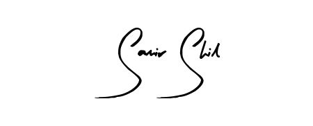Use a signature maker to create a handwritten signature online. With this signature software, you can design (Arty Signature) your own signature for name Samir Shil. Samir Shil signature style 8 images and pictures png