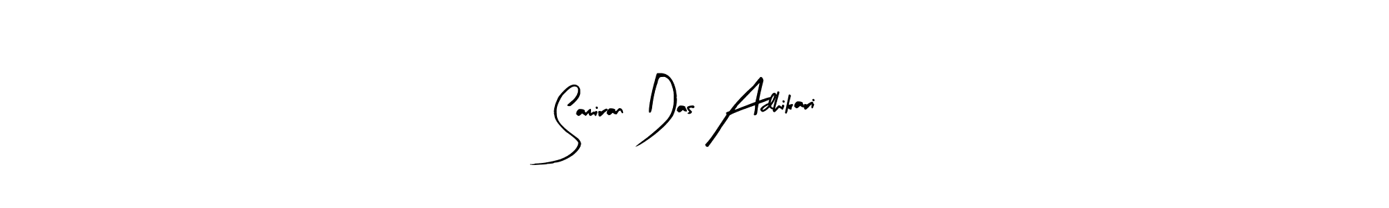 The best way (Arty Signature) to make a short signature is to pick only two or three words in your name. The name Samiran Das Adhikari include a total of six letters. For converting this name. Samiran Das Adhikari signature style 8 images and pictures png