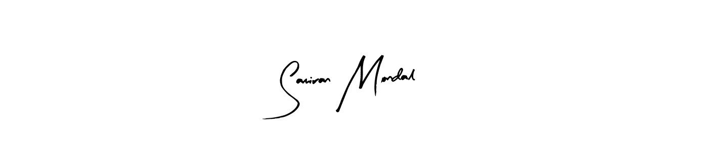 Make a beautiful signature design for name Samiran Mondal. With this signature (Arty Signature) style, you can create a handwritten signature for free. Samiran Mondal signature style 8 images and pictures png