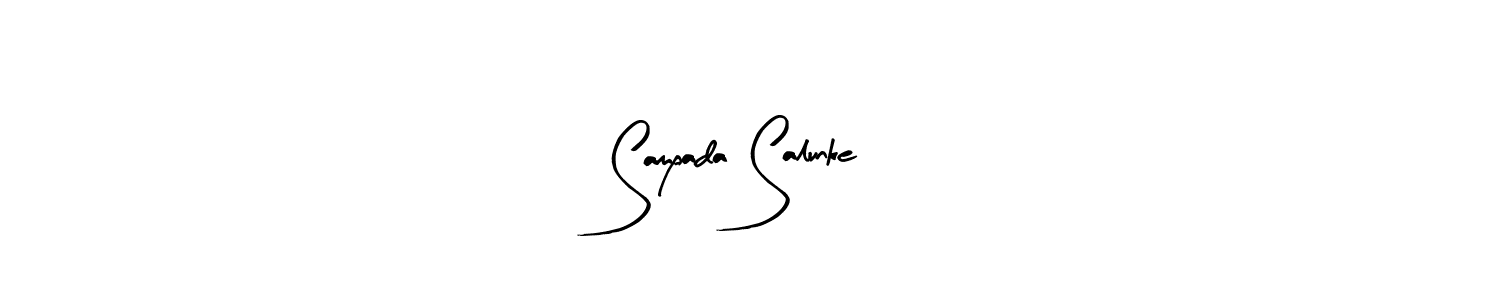 if you are searching for the best signature style for your name Sampada Salunke. so please give up your signature search. here we have designed multiple signature styles  using Arty Signature. Sampada Salunke signature style 8 images and pictures png