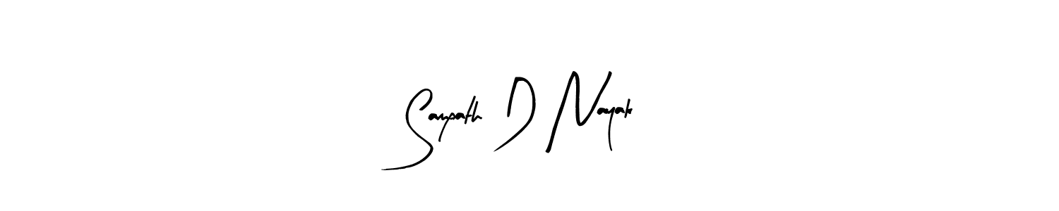 You should practise on your own different ways (Arty Signature) to write your name (Sampath D Nayak) in signature. don't let someone else do it for you. Sampath D Nayak signature style 8 images and pictures png