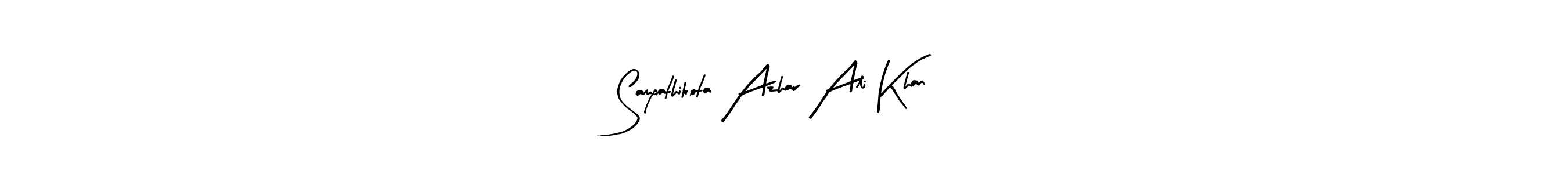 Once you've used our free online signature maker to create your best signature Arty Signature style, it's time to enjoy all of the benefits that Sampathikota Azhar Ali Khan name signing documents. Sampathikota Azhar Ali Khan signature style 8 images and pictures png