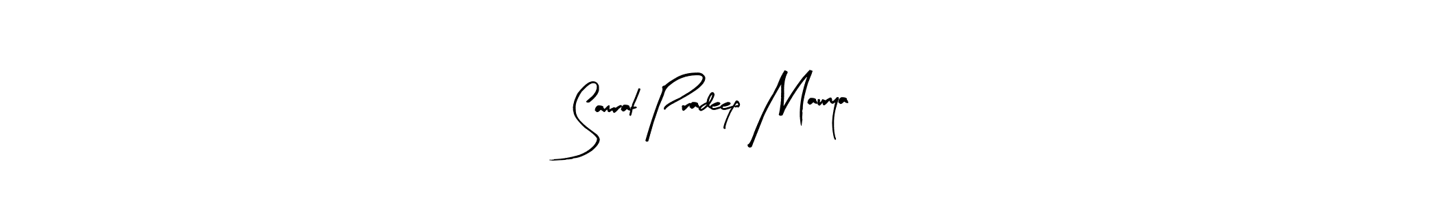 How to make Samrat Pradeep Maurya signature? Arty Signature is a professional autograph style. Create handwritten signature for Samrat Pradeep Maurya name. Samrat Pradeep Maurya signature style 8 images and pictures png