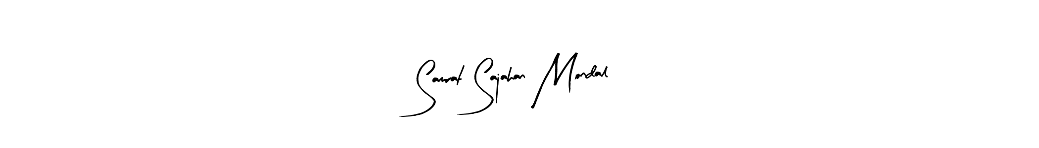 Design your own signature with our free online signature maker. With this signature software, you can create a handwritten (Arty Signature) signature for name Samrat Sajahan Mondal. Samrat Sajahan Mondal signature style 8 images and pictures png