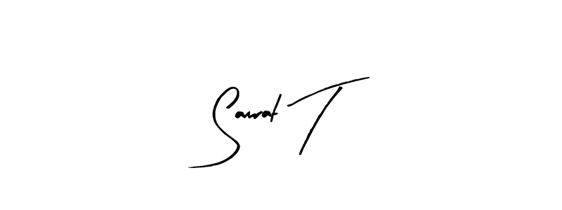 How to make Samrat T signature? Arty Signature is a professional autograph style. Create handwritten signature for Samrat T name. Samrat T signature style 8 images and pictures png