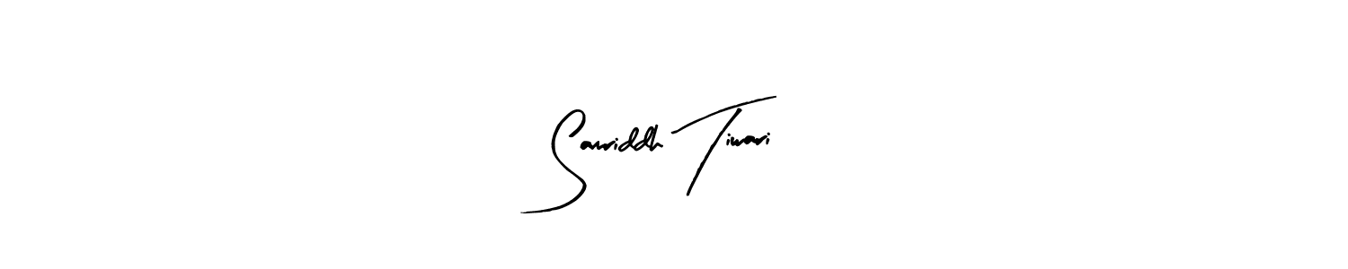 Create a beautiful signature design for name Samriddh Tiwari. With this signature (Arty Signature) fonts, you can make a handwritten signature for free. Samriddh Tiwari signature style 8 images and pictures png