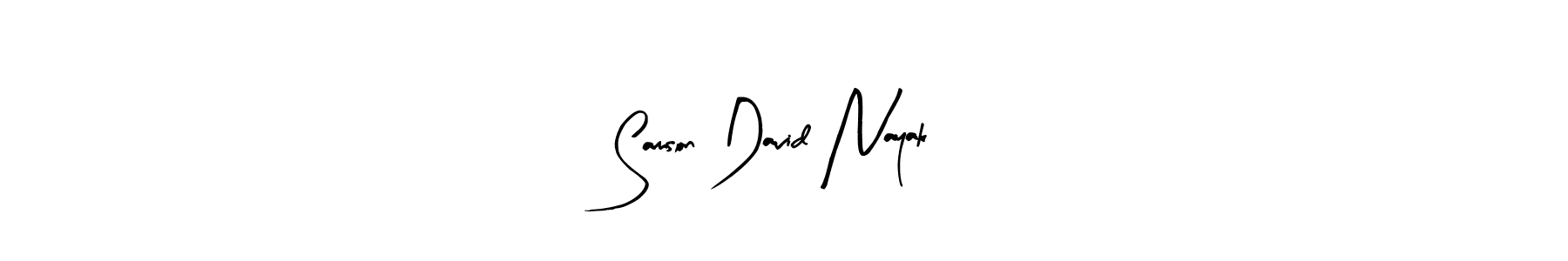 Similarly Arty Signature is the best handwritten signature design. Signature creator online .You can use it as an online autograph creator for name Samson David Nayak. Samson David Nayak signature style 8 images and pictures png