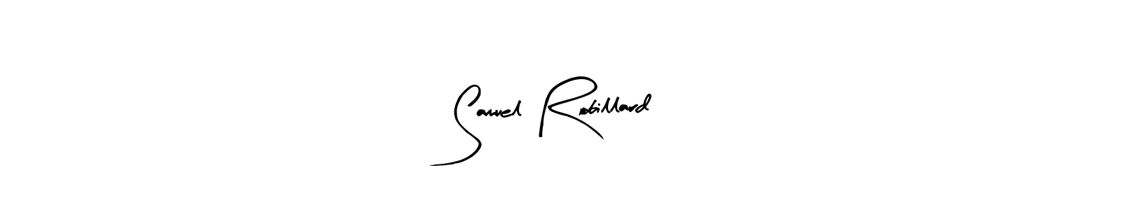 How to make Samuel Robillard name signature. Use Arty Signature style for creating short signs online. This is the latest handwritten sign. Samuel Robillard signature style 8 images and pictures png