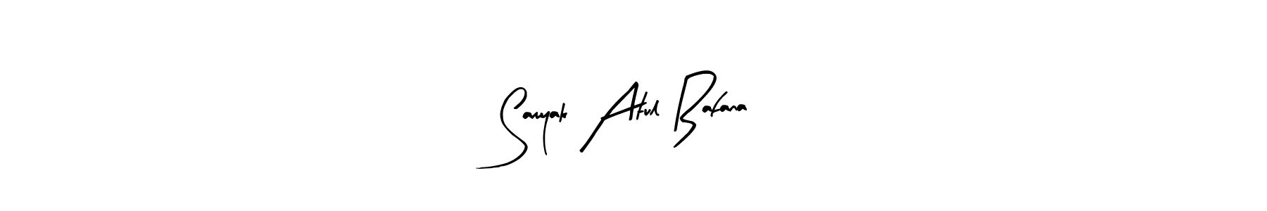 How to make Samyak Atul Bafana signature? Arty Signature is a professional autograph style. Create handwritten signature for Samyak Atul Bafana name. Samyak Atul Bafana signature style 8 images and pictures png