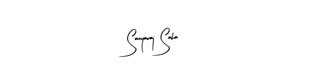 You can use this online signature creator to create a handwritten signature for the name Samyaraj Saha. This is the best online autograph maker. Samyaraj Saha signature style 8 images and pictures png