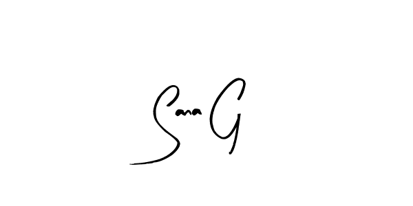 How to make Sana G signature? Arty Signature is a professional autograph style. Create handwritten signature for Sana G name. Sana G signature style 8 images and pictures png
