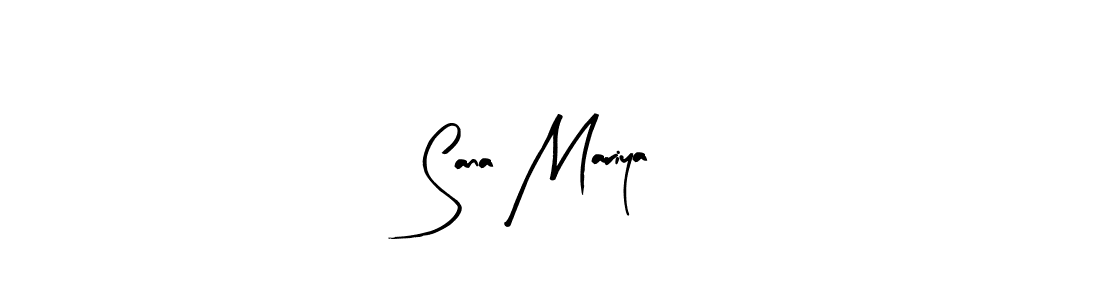 Arty Signature is a professional signature style that is perfect for those who want to add a touch of class to their signature. It is also a great choice for those who want to make their signature more unique. Get Sana Mariya name to fancy signature for free. Sana Mariya signature style 8 images and pictures png