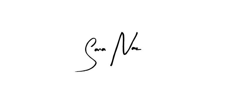 Design your own signature with our free online signature maker. With this signature software, you can create a handwritten (Arty Signature) signature for name Sana Naz. Sana Naz signature style 8 images and pictures png