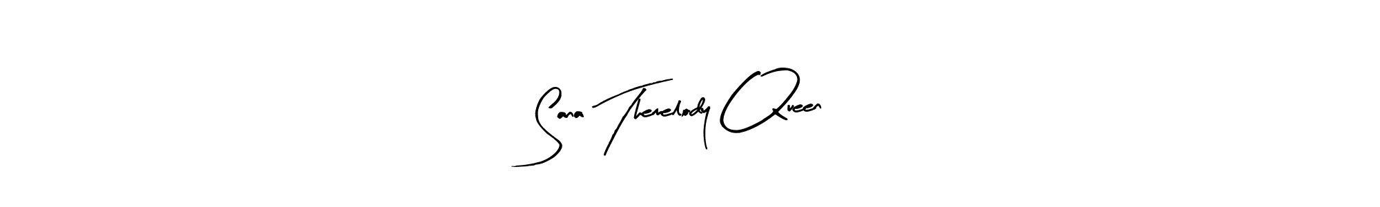 The best way (Arty Signature) to make a short signature is to pick only two or three words in your name. The name Sana Themelody Queen include a total of six letters. For converting this name. Sana Themelody Queen signature style 8 images and pictures png