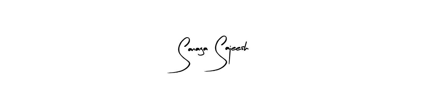 It looks lik you need a new signature style for name Sanaga Sajeesh. Design unique handwritten (Arty Signature) signature with our free signature maker in just a few clicks. Sanaga Sajeesh signature style 8 images and pictures png