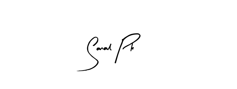 Make a beautiful signature design for name Sanal Pk. With this signature (Arty Signature) style, you can create a handwritten signature for free. Sanal Pk signature style 8 images and pictures png