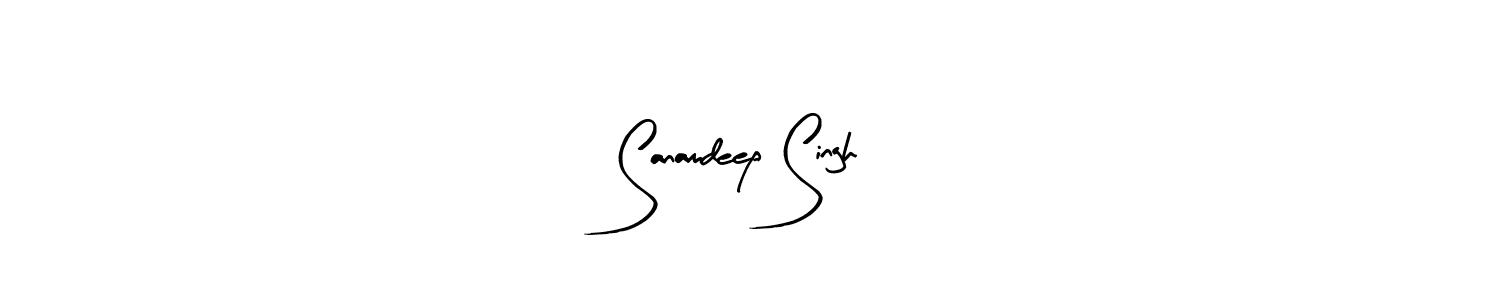 Make a beautiful signature design for name Sanamdeep Singh. With this signature (Arty Signature) style, you can create a handwritten signature for free. Sanamdeep Singh signature style 8 images and pictures png