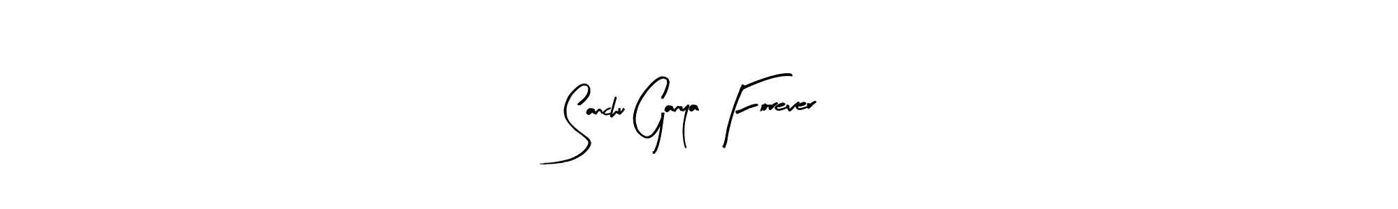 Arty Signature is a professional signature style that is perfect for those who want to add a touch of class to their signature. It is also a great choice for those who want to make their signature more unique. Get Sanchu Ganya Forever name to fancy signature for free. Sanchu Ganya Forever signature style 8 images and pictures png