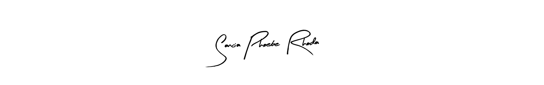 Make a beautiful signature design for name Sancia Phoebe Rhoda. With this signature (Arty Signature) style, you can create a handwritten signature for free. Sancia Phoebe Rhoda signature style 8 images and pictures png