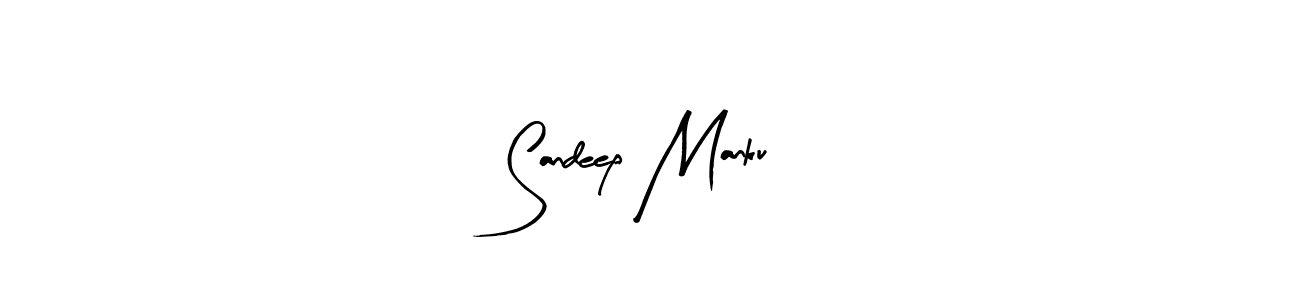 This is the best signature style for the Sandeep Manku name. Also you like these signature font (Arty Signature). Mix name signature. Sandeep Manku signature style 8 images and pictures png