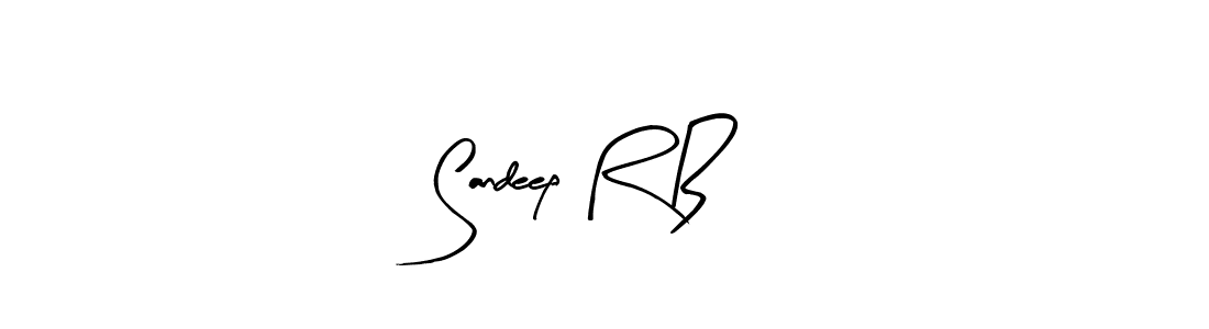 Make a beautiful signature design for name Sandeep R B. With this signature (Arty Signature) style, you can create a handwritten signature for free. Sandeep R B signature style 8 images and pictures png