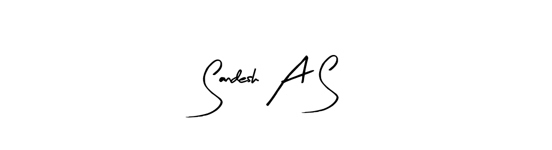 Best and Professional Signature Style for Sandesh A S. Arty Signature Best Signature Style Collection. Sandesh A S signature style 8 images and pictures png