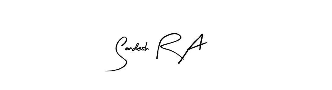This is the best signature style for the Sandesh R A name. Also you like these signature font (Arty Signature). Mix name signature. Sandesh R A signature style 8 images and pictures png