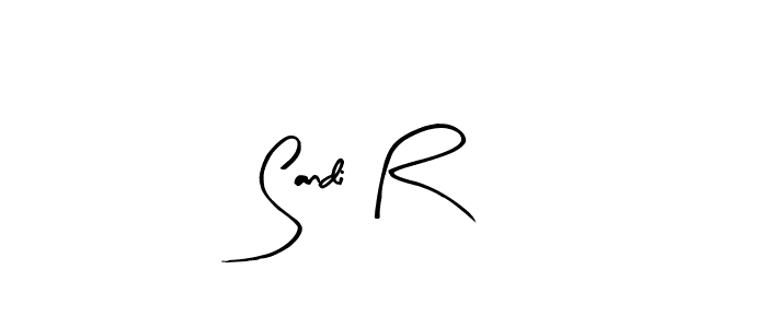 How to make Sandi R name signature. Use Arty Signature style for creating short signs online. This is the latest handwritten sign. Sandi R signature style 8 images and pictures png