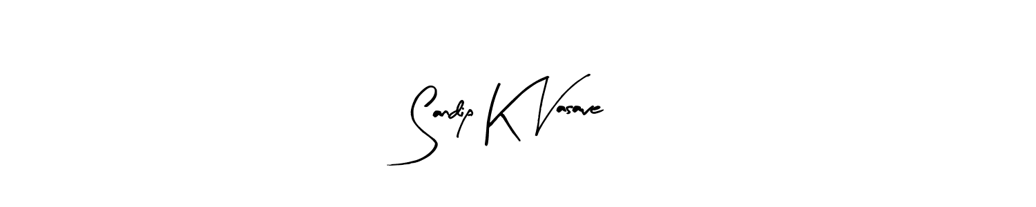 Sandip K Vasave stylish signature style. Best Handwritten Sign (Arty Signature) for my name. Handwritten Signature Collection Ideas for my name Sandip K Vasave. Sandip K Vasave signature style 8 images and pictures png