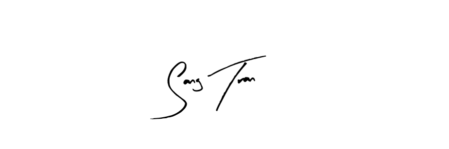 if you are searching for the best signature style for your name Sang Tran. so please give up your signature search. here we have designed multiple signature styles  using Arty Signature. Sang Tran signature style 8 images and pictures png