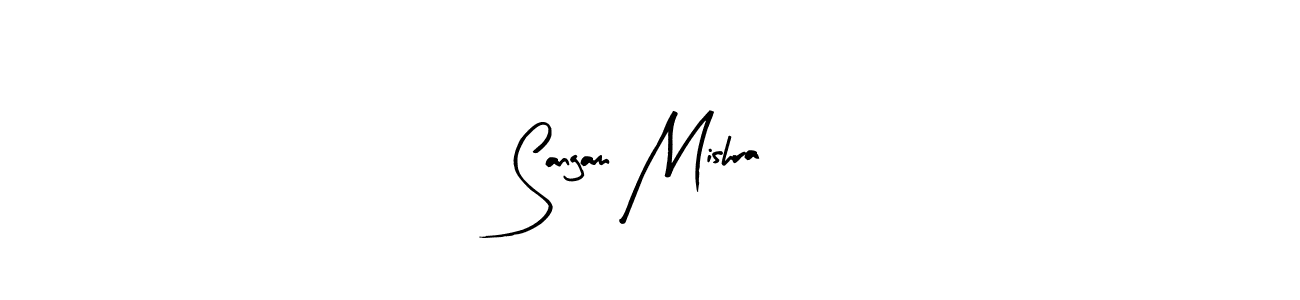 Arty Signature is a professional signature style that is perfect for those who want to add a touch of class to their signature. It is also a great choice for those who want to make their signature more unique. Get Sangam Mishra name to fancy signature for free. Sangam Mishra signature style 8 images and pictures png